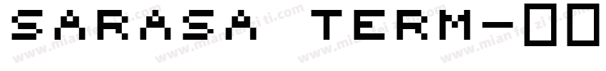sarasa term字体转换